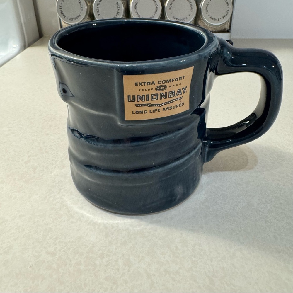 Unionbay Vintage Sculpted Denim Mug